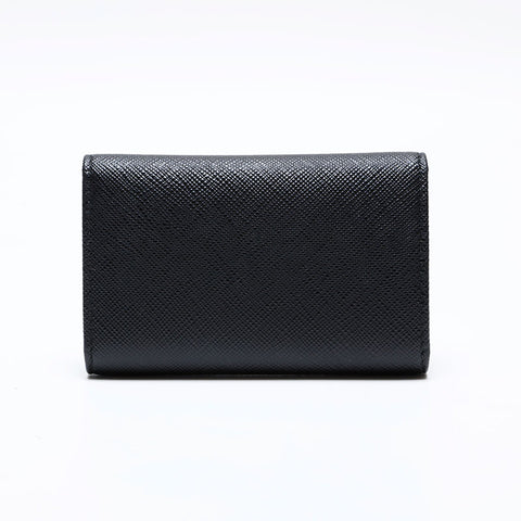 PRADA Safiano porte-clés en cuir noir WS22106