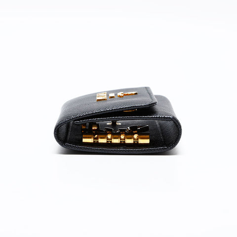 Prada Safiano皮革钥匙架黑色WS22106