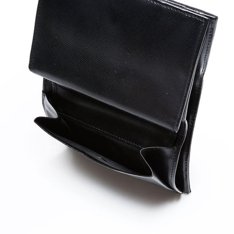 PRADA Nylon triangle logo Bifold Wallet black WS22109