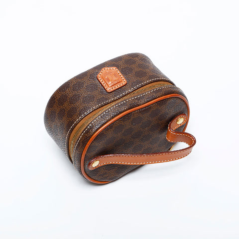 Celine Macadam Mini Vanity Pouch Brown WS22110