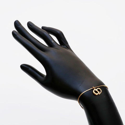 クリスチャンディオール Christian Dior CDロゴ ブレスレット ゴールド WS22111