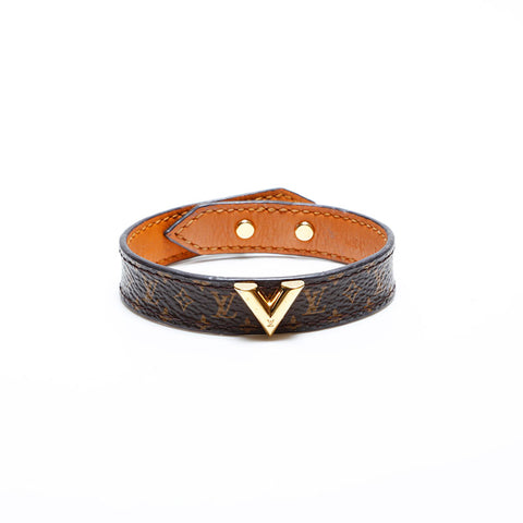 LOUIS VUITTON 2021 Monogram Essential V bracelet Brown WS22115