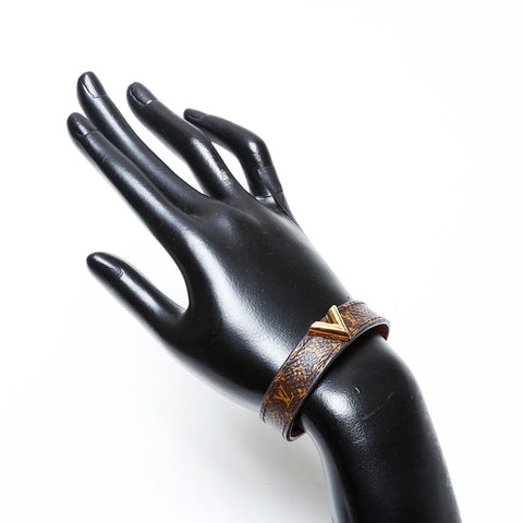 LOUIS VUITTON 2021 Monogram Essential V bracelet Brown WS22115