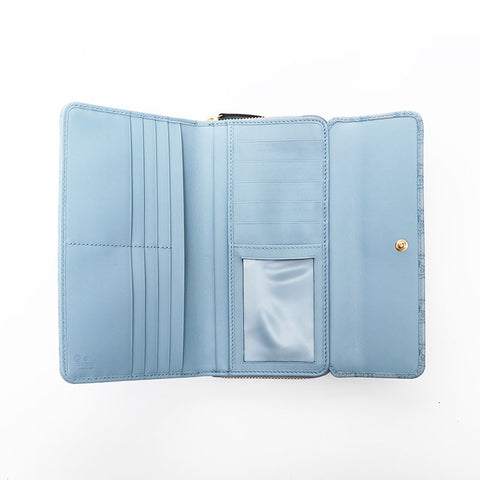 GUCCI Shima GG Purse blue WS22116