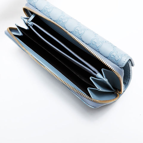 GUCCI Shima GG Purse blue WS22116