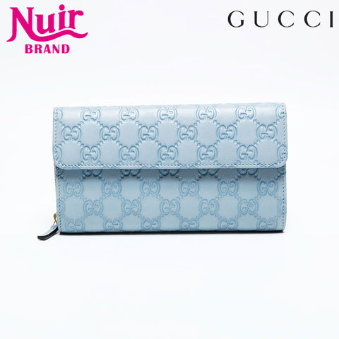 GUCCI Shima GG Purse blue WS22116