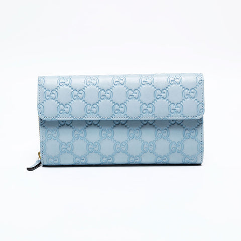GUCCI Shima GG Purse blue WS22116