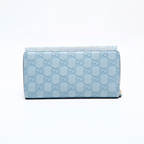 GUCCI Shima GG Purse blue WS22116