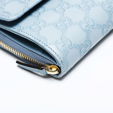 GUCCI Shima GG Purse blue WS22116