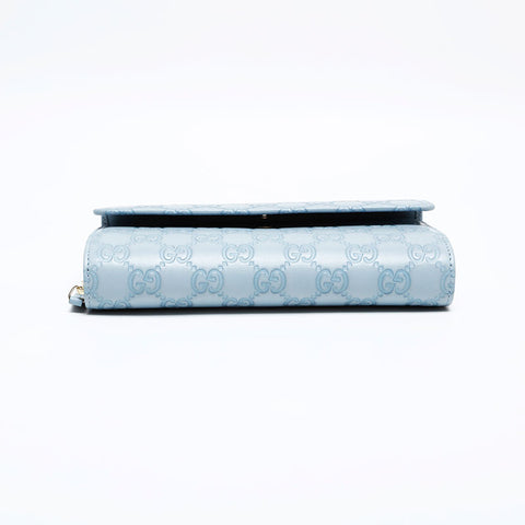 GUCCI Shima GG Purse blue WS22116