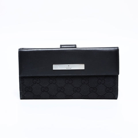 GUCCI GG canvas Purse black WS22117