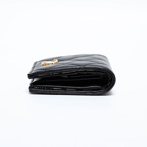 CHANEL No. 31 Matelasse Bifold Wallet black WS22118