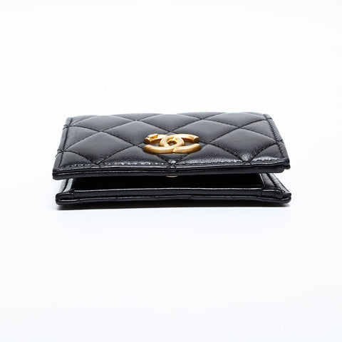 CHANEL No. 31 Matelasse Bifold Wallet black WS22118