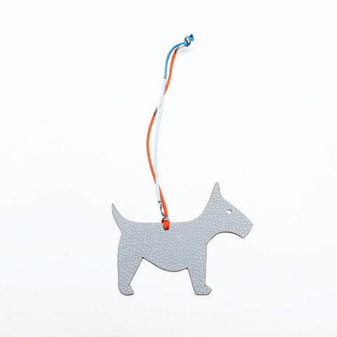 エルメス HERMES プティアッシュ 犬 チャーム キーホルダー レッド WS22122