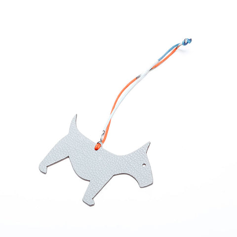 エルメス HERMES プティアッシュ 犬 チャーム キーホルダー レッド WS22122