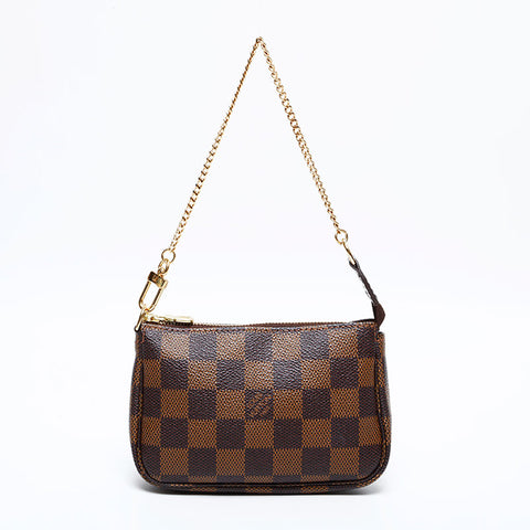 Louis Vuitton Damier Mini Pochette Accessoires Handtasche Brown WS22125
