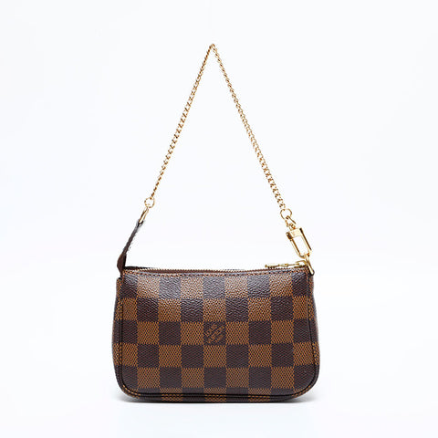 Louis Vuitton Damier Mini Pochette Accessoires Handtasche Brown WS22125