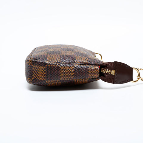Louis Vuitton Damier Mini Pochette Accessoires Handtasche Brown WS22125