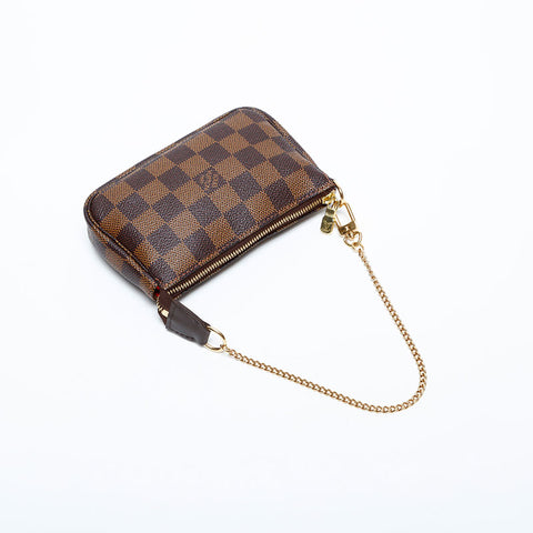 Louis Vuitton Damier Mini Pochette Accessoires Handtasche Brown WS22125