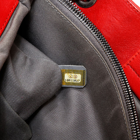 シャネル CHANEL 18番台 2013-2014 ワイルドステッチ チェーン ショルダーバッグ レッド WS22126