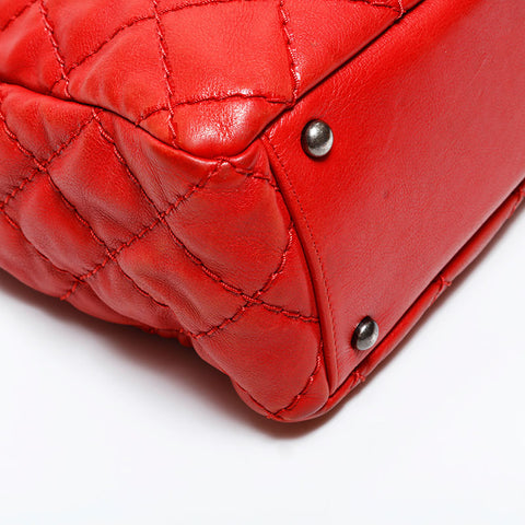 シャネル CHANEL 18番台 2013-2014 ワイルドステッチ チェーン ショルダーバッグ レッド WS22126