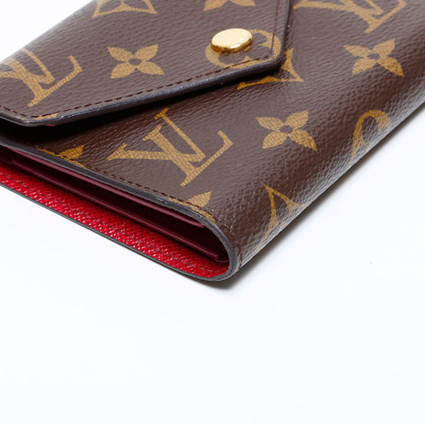 ルイ・ヴィトン LOUIS VUITTON モノグラム ポルトフォイユ ヴィクトリーヌ 三つ折り財布 ブラウン WS22132