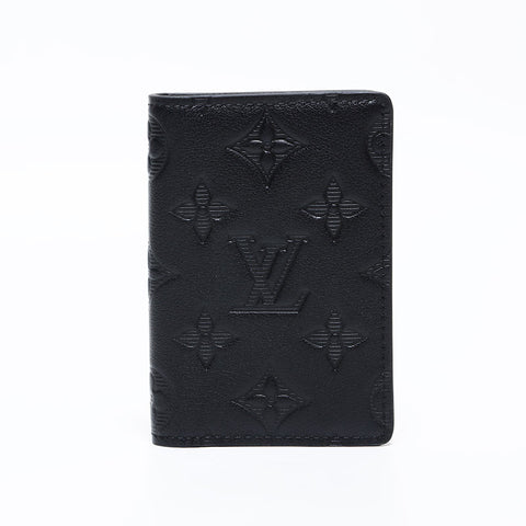 極美品 ルイ・ヴィトン LOUIS VUITTON モノグラムシャドウ オーガナイザー ドゥ ポッシュ カードケース ブラック WS22133