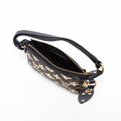 LOUIS VUITTON 2009 Monogram Eclipse Handbag Brown WS22134