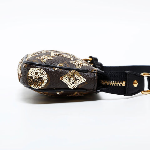 LOUIS VUITTON 2009 Monogram Eclipse Handtasche Braun WS22134
