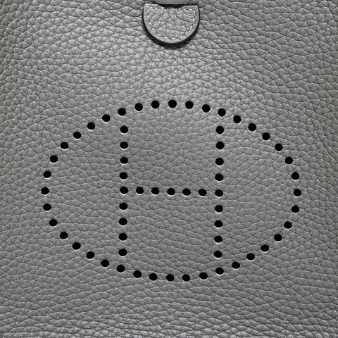 エルメス HERMES エブリン TPM トリヨン W刻印 2024年製 ショルダーバッグ グレー WS22135