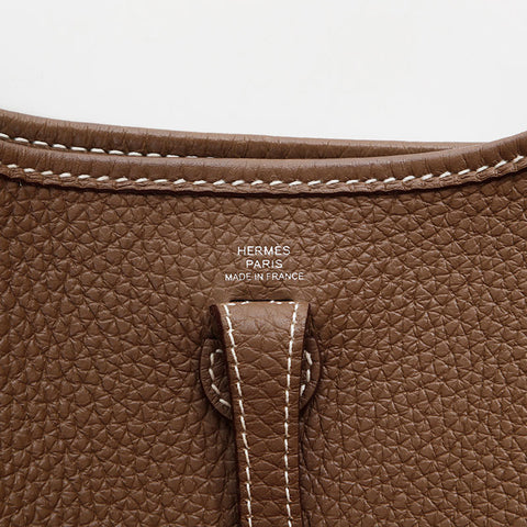 エルメス HERMES エブリン TPM トリヨン U刻印 2022年製 ショルダーバッグ ブラウン WS22136