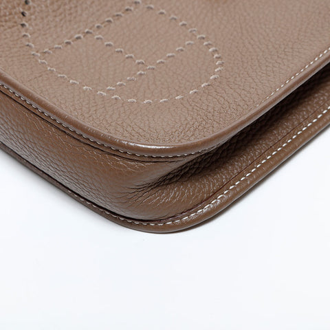 エルメス HERMES エブリン TPM トリヨン U刻印 2022年製 ショルダーバッグ ブラウン WS22136