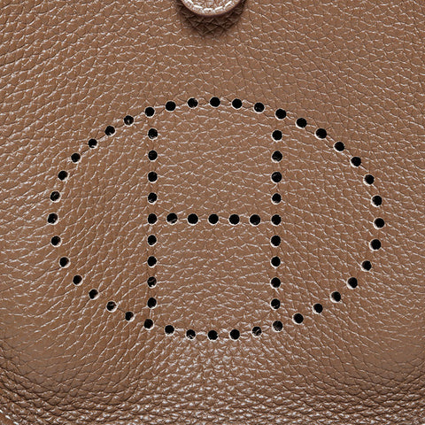 エルメス HERMES エブリン TPM トリヨン U刻印 2022年製 ショルダーバッグ ブラウン WS22136