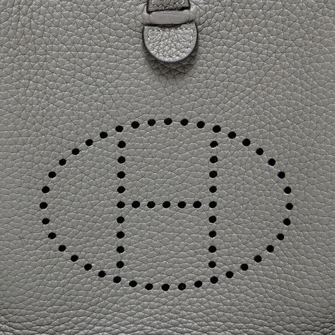 エルメス HERMES エブリン TPM トリヨン U刻印 2022年製 ショルダーバッグ グレー WS22137