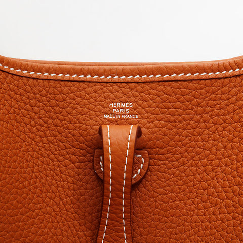 エルメス HERMES エブリン TPM トリヨン W刻印 2024年製 ショルダーバッグ ブラウン WS22138