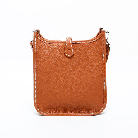 HERMES Evelyn TPM Taurillon Clemence W stamped 2024 Shoulder Bag Brown WS22138