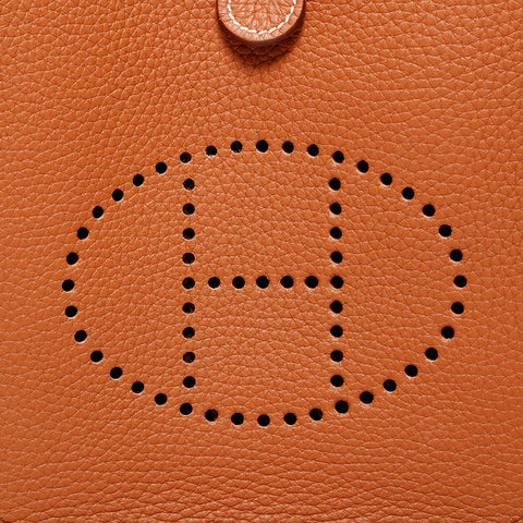 エルメス HERMES エブリン TPM トリヨン W刻印 2024年製 ショルダーバッグ ブラウン WS22138