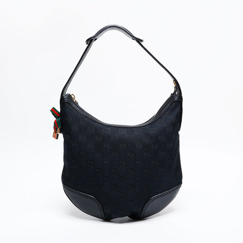 グッチ GUCCI GG キャンバス ホーボー プリンシー ショルダーバッグ ブラック WS22141