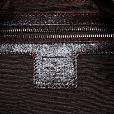 フェンディ FENDI マンマ キャンバス ズッカ ショルダーバッグ ブラウン WS22142