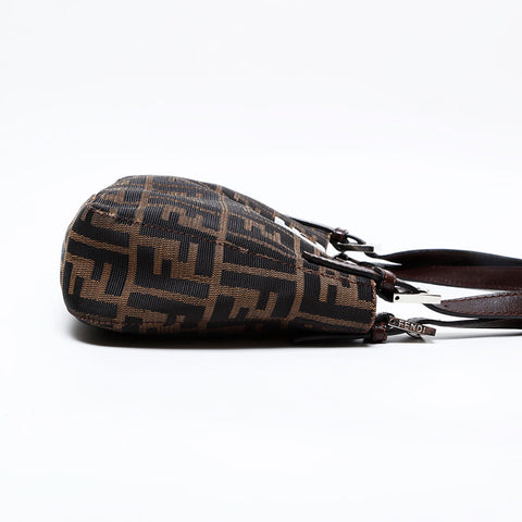 フェンディ FENDI マンマ キャンバス ズッカ ショルダーバッグ ブラウン WS22142