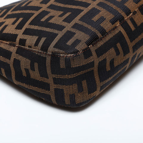 フェンディ FENDI マンマ キャンバス ズッカ ショルダーバッグ ブラウン WS22142
