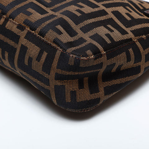 フェンディ FENDI マンマ キャンバス ズッカ ショルダーバッグ ブラウン WS22142