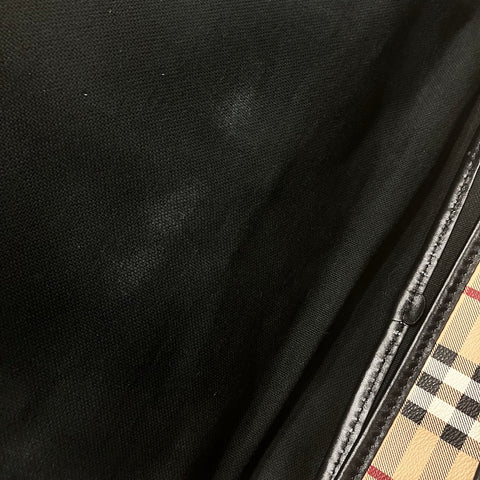 バーバリー BURBERRY ノバチェック PVC ショルダーバッグ ベージュ WS22143