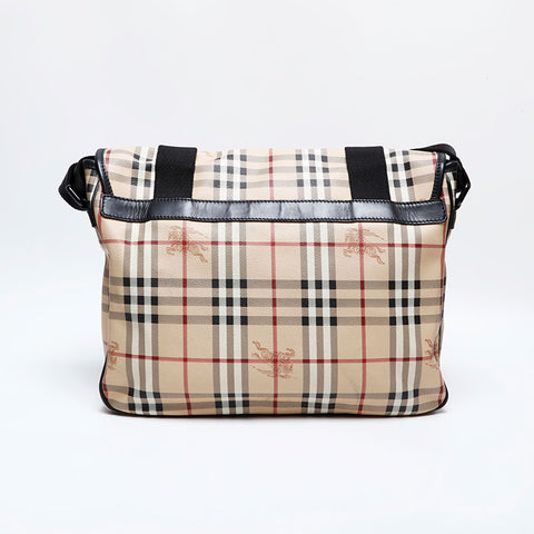 バーバリー BURBERRY ノバチェック PVC ショルダーバッグ ベージュ WS22143