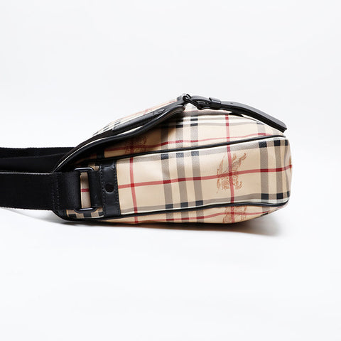 バーバリー BURBERRY ノバチェック PVC ショルダーバッグ ベージュ WS22143