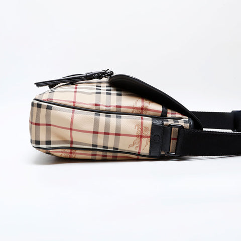 バーバリー BURBERRY ノバチェック PVC ショルダーバッグ ベージュ WS22143