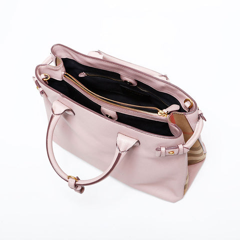 BURBERRY 2way leather Handbag pink WS22146