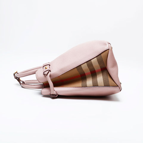 BURBERRY 2way leather Handbag pink WS22146