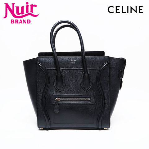 CELINE Luggage micro Handbag black WS22148