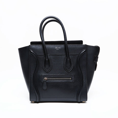CELINE Luggage micro Handbag black WS22148